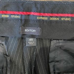 Express pin stripe trousers, sz 4S